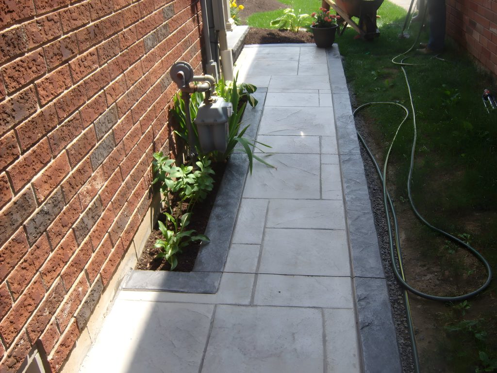 Concrete walkways