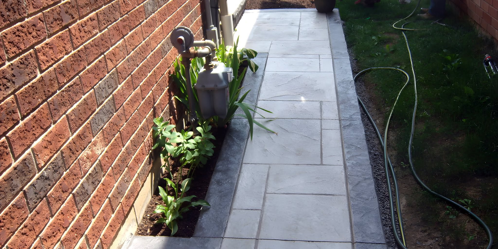 Concrete walkways